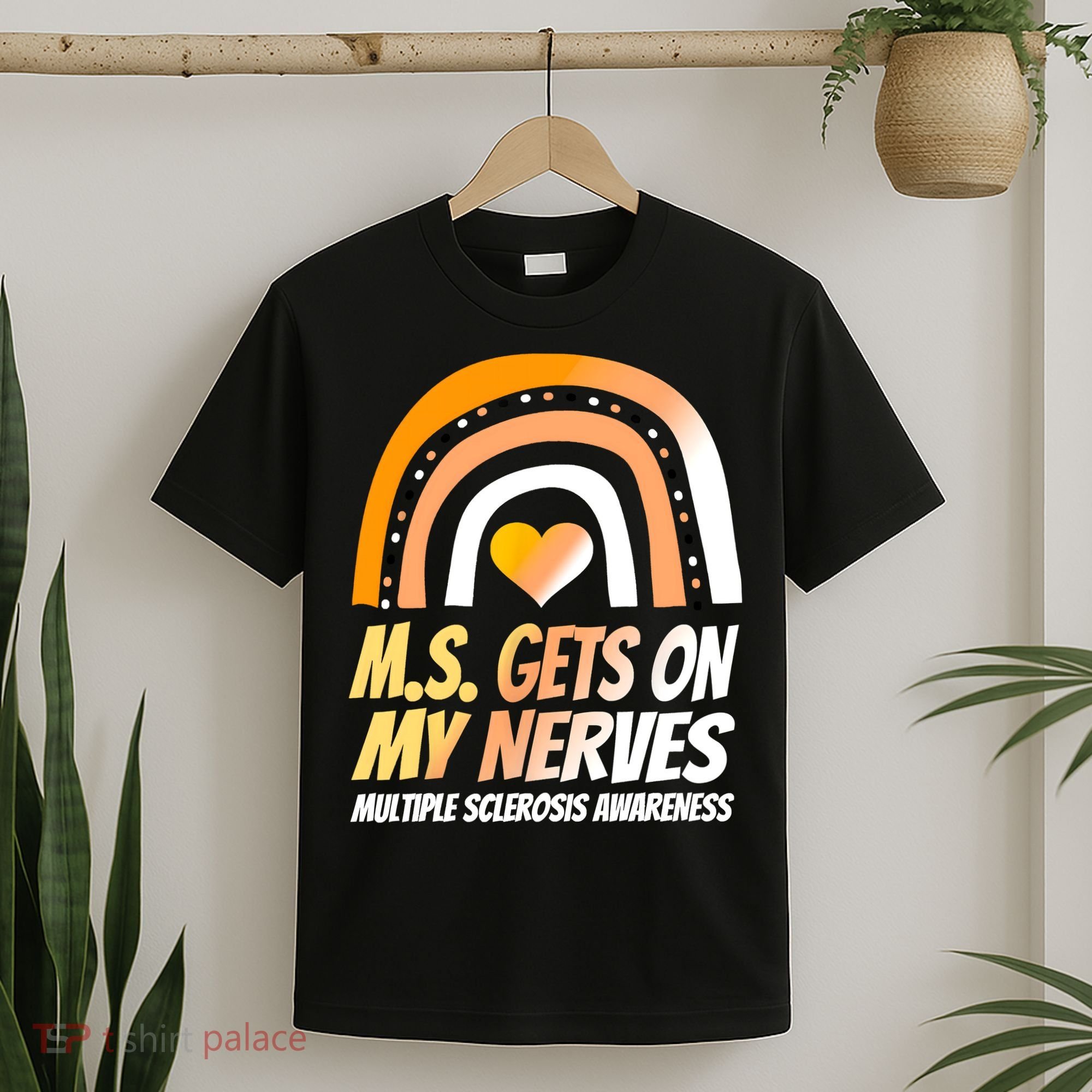 MS Awareness Shirts Multiple Sclerosis Wear Orange T-Shirt