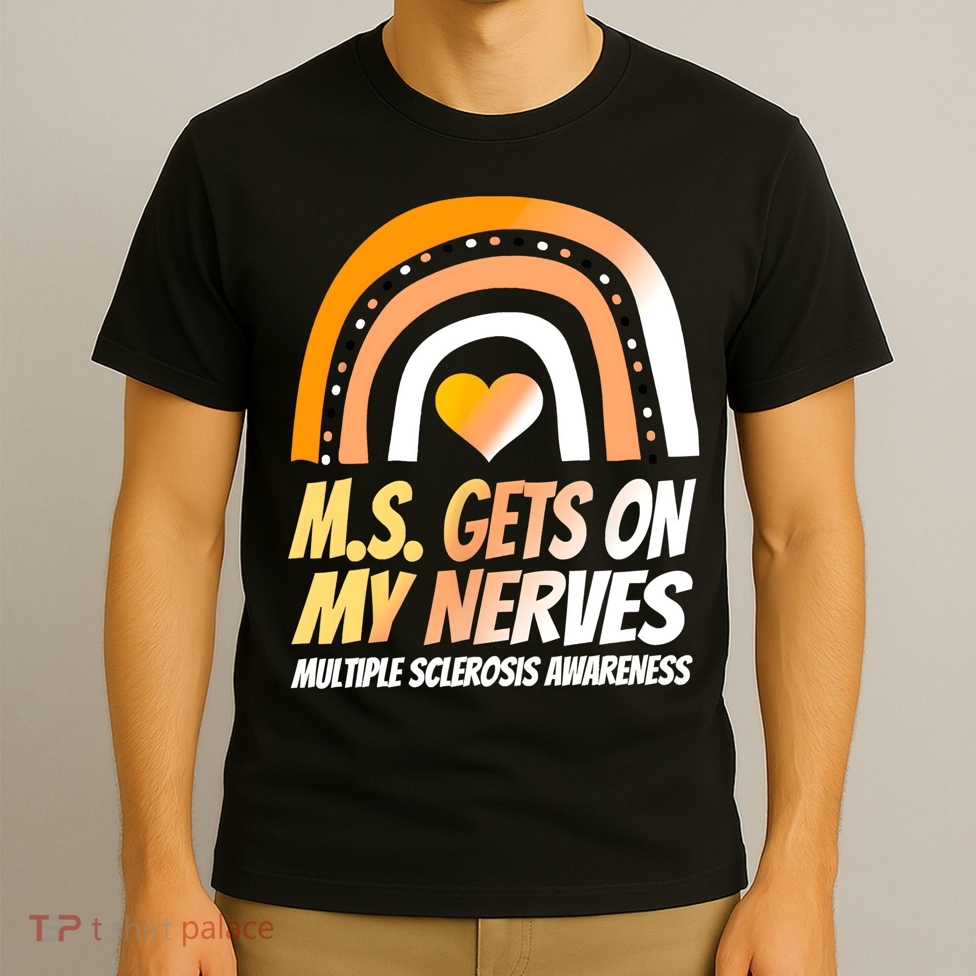 MS Awareness Shirts Multiple Sclerosis Wear Orange T-Shirt