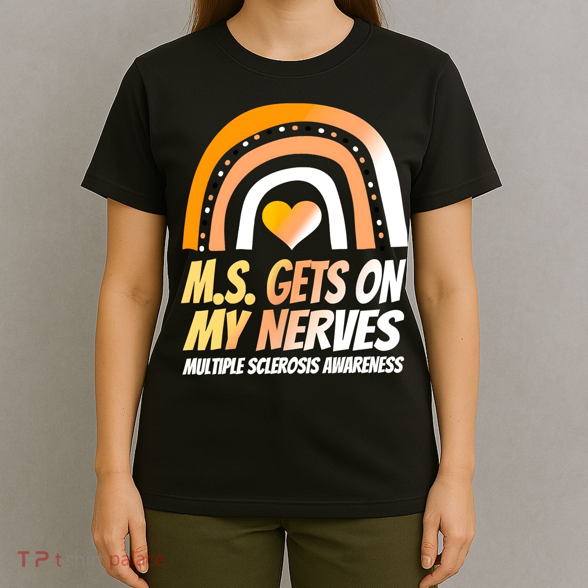 MS Awareness Shirts Multiple Sclerosis Wear Orange T-Shirt