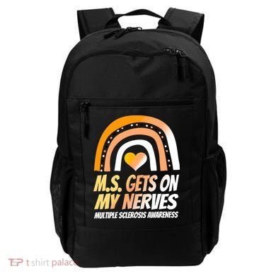 MS Awareness Shirts Multiple Sclerosis Wear Orange Backpack