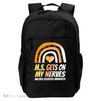 MS Awareness Shirts Multiple Sclerosis Wear Orange Backpack thumb 0