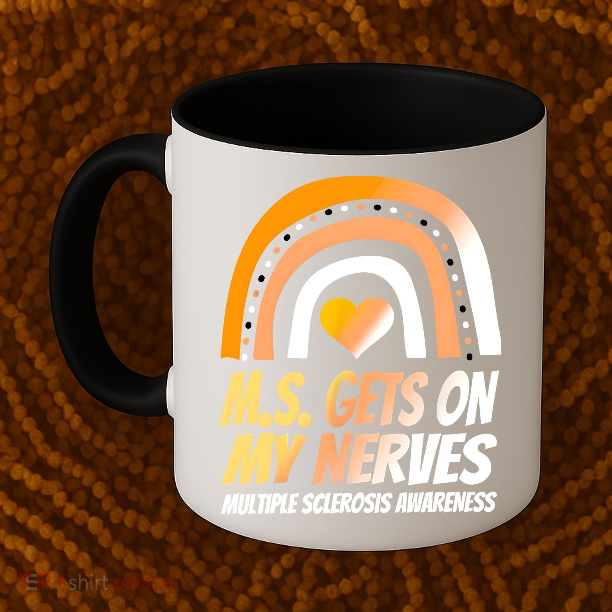 MS Awareness Shirts Multiple Sclerosis Wear Orange Coffee Mug