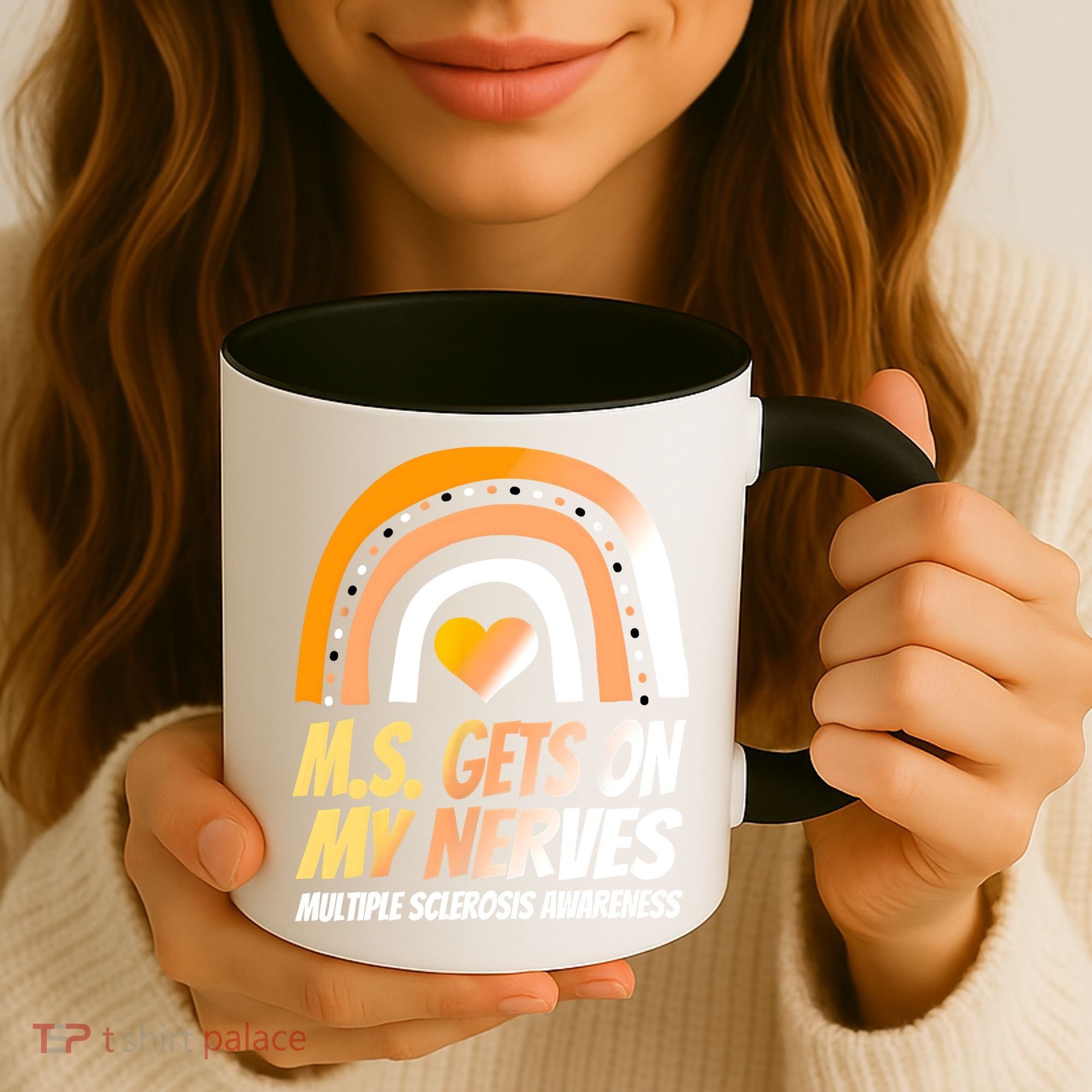 MS Awareness Shirts Multiple Sclerosis Wear Orange Coffee Mug