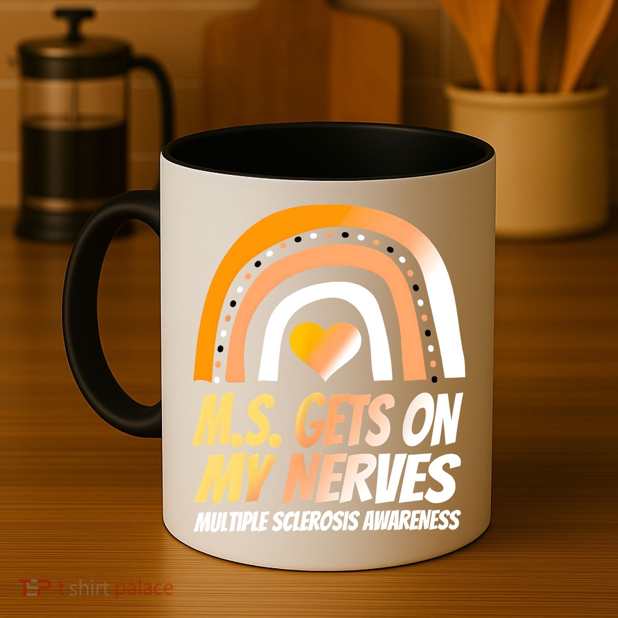 MS Awareness Shirts Multiple Sclerosis Wear Orange Coffee Mug