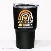 MS Awareness Shirts Multiple Sclerosis Wear Orange Tumbler thumb 0