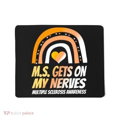 MS Awareness Shirts Multiple Sclerosis Wear Orange Mousepad