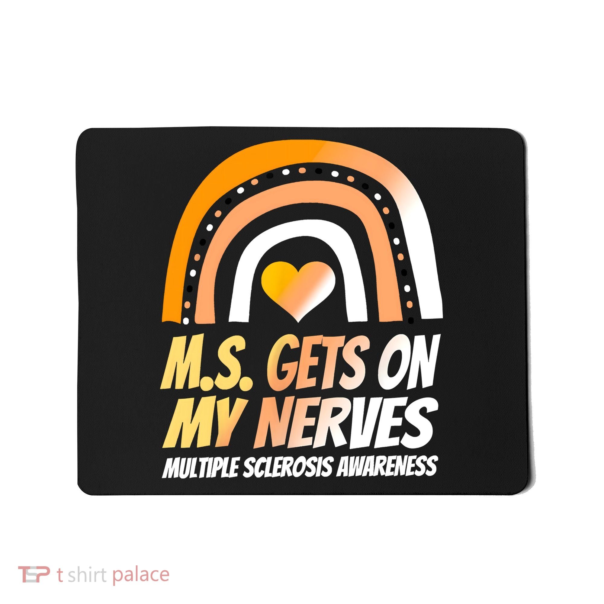 MS Awareness Shirts Multiple Sclerosis Wear Orange Mousepad