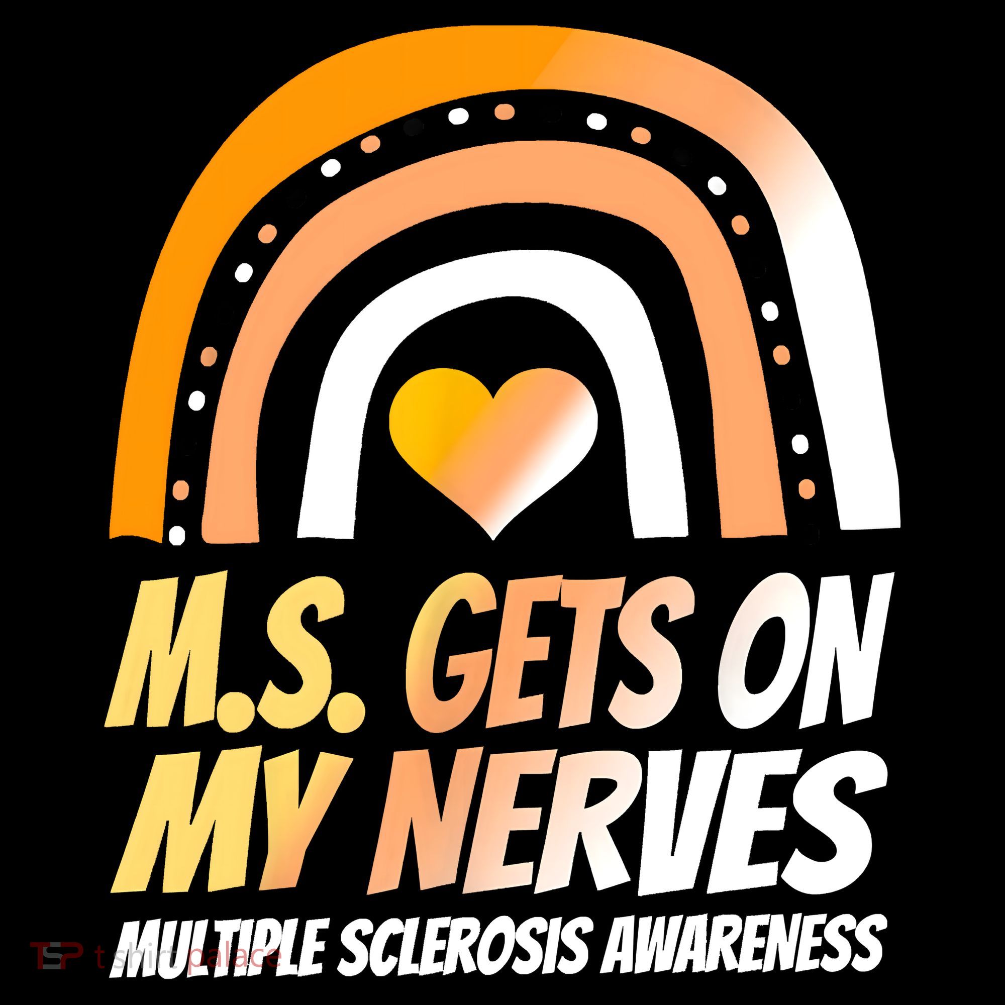 MS Awareness Shirts Multiple Sclerosis Wear Orange Baby Bodysuit