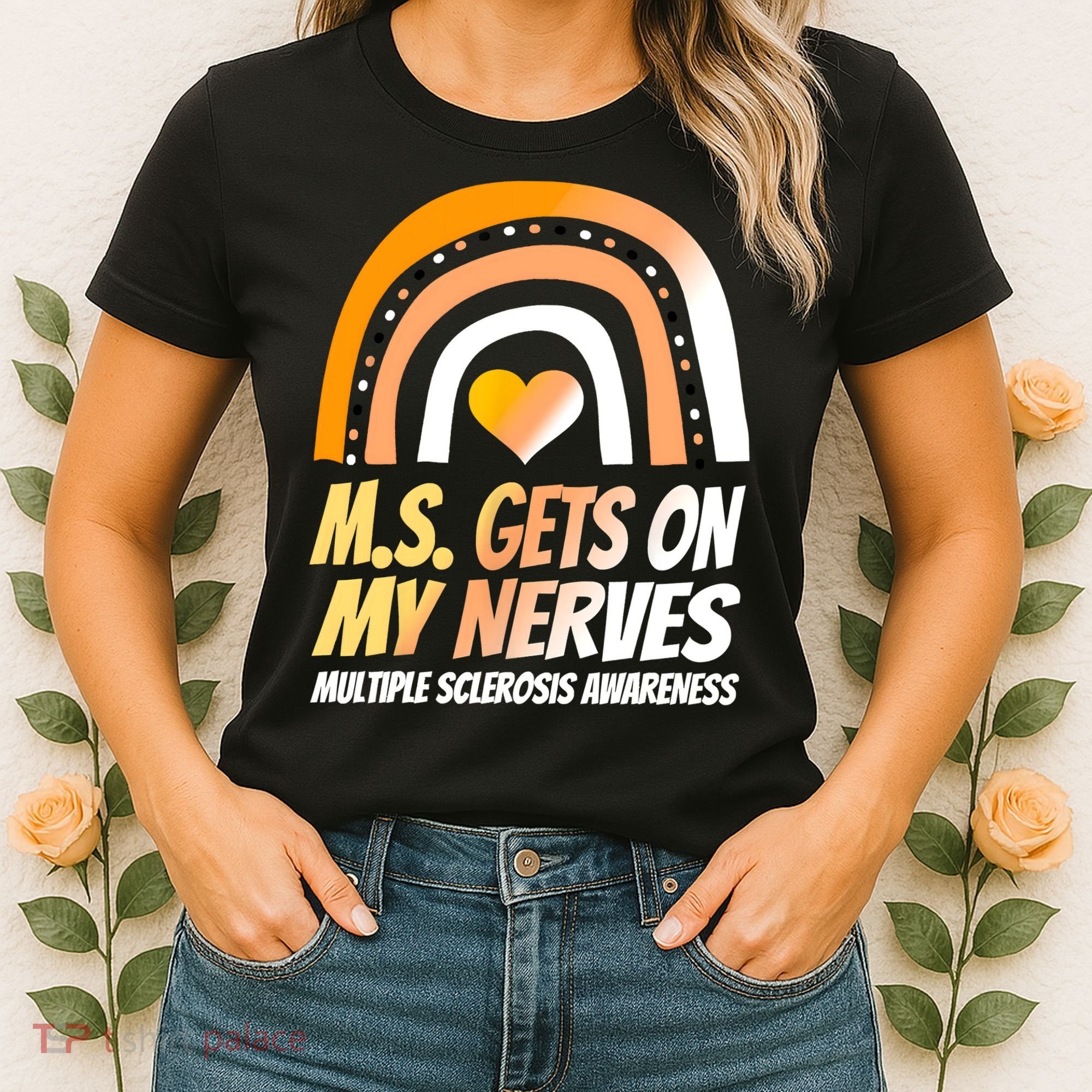 MS Awareness Shirts Multiple Sclerosis Wear Orange Women's T-Shirt