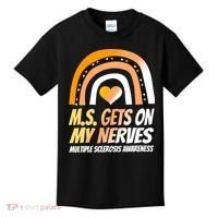 MS Awareness Shirts Multiple Sclerosis Wear Orange Kids T-Shirt thumb 0