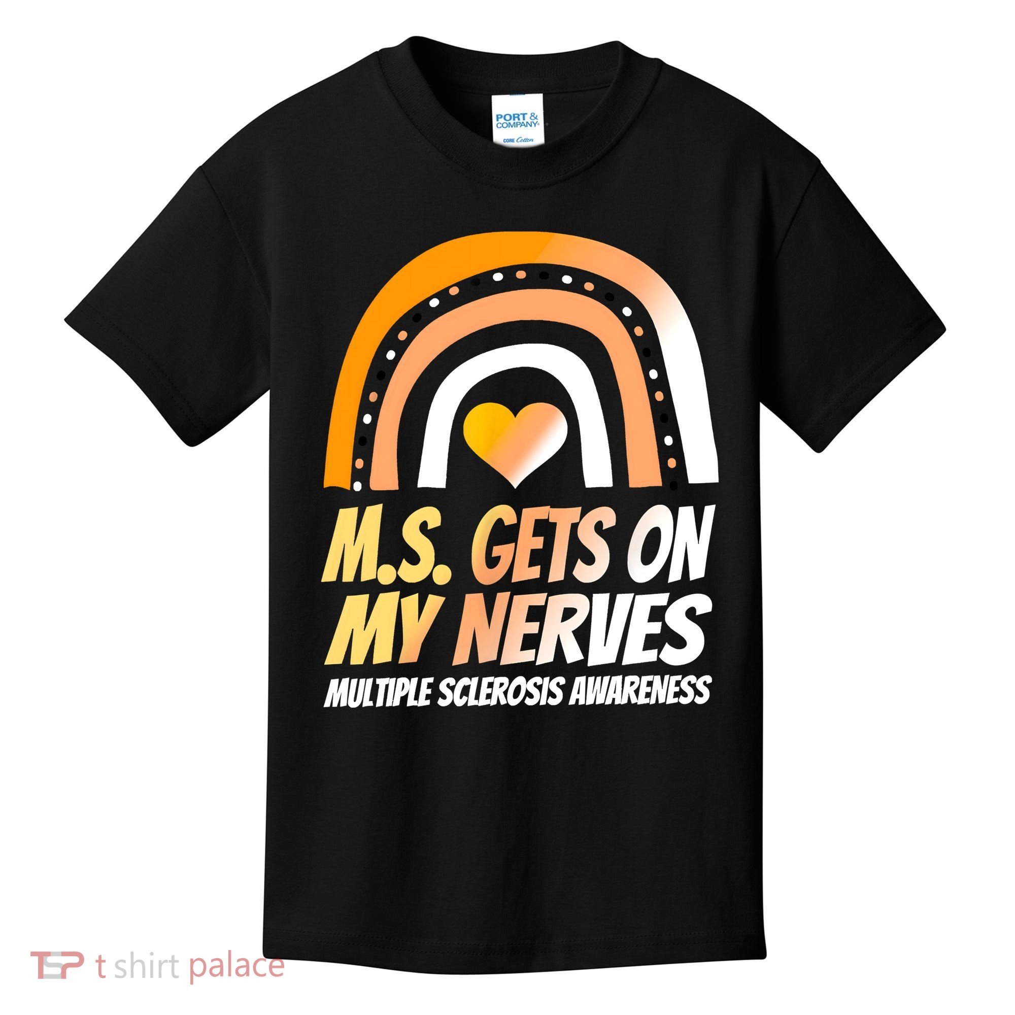 MS Awareness Shirts Multiple Sclerosis Wear Orange Kids T-Shirt