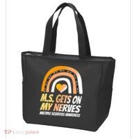 MS Awareness Shirts Multiple Sclerosis Wear Orange Tote Bag thumb 3
