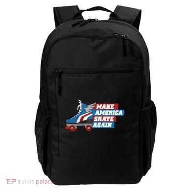 Make America Skate Again Red White And Blue Distressed Gift Backpack