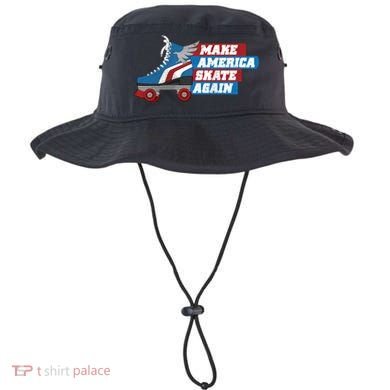 Make America Skate Again Red White And Blue Distressed Gift Bucket Hat