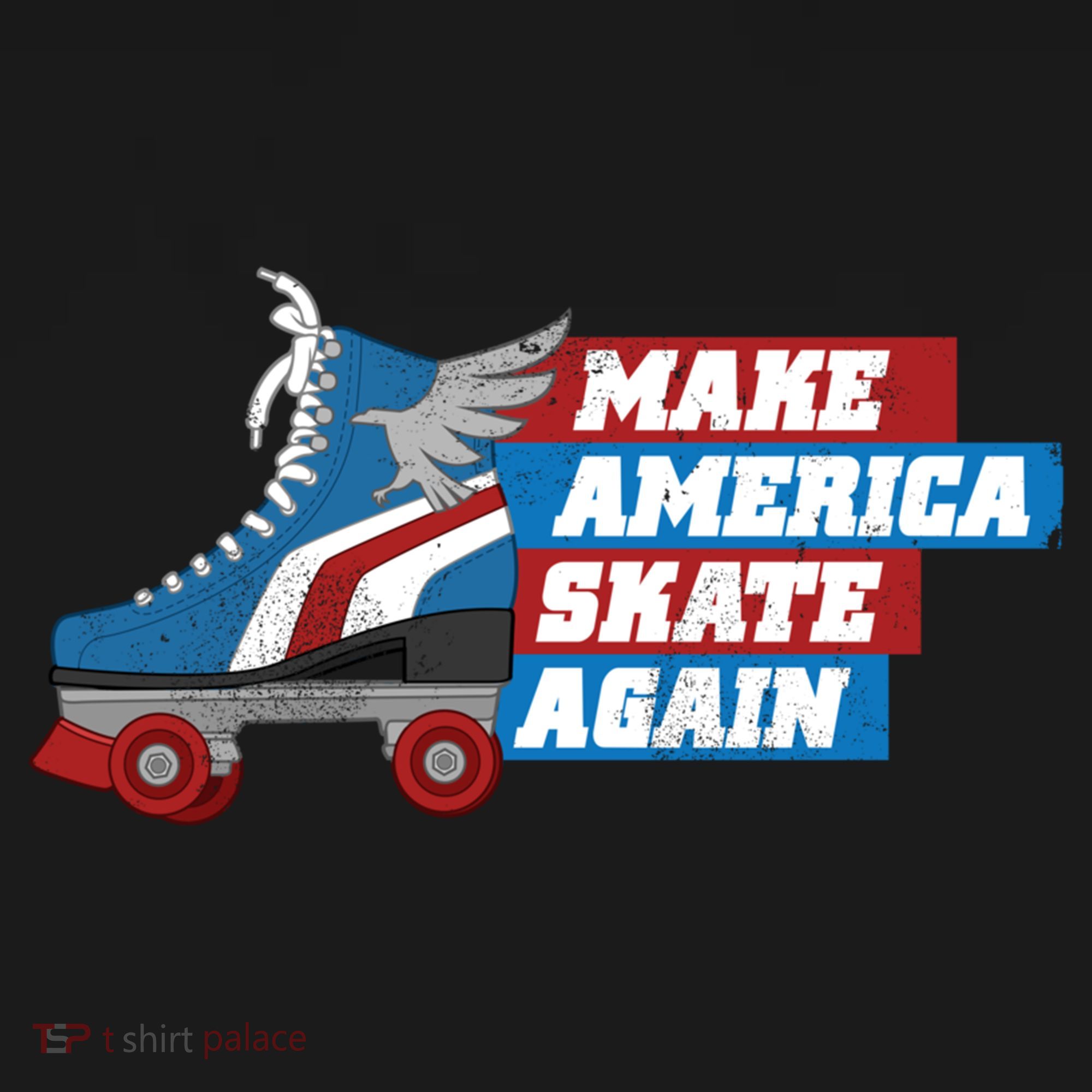 Make America Skate Again Red White And Blue Distressed Gift Pajama Set