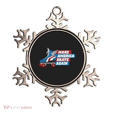 Make America Skate Again Red White And Blue Distressed Gift Ornament