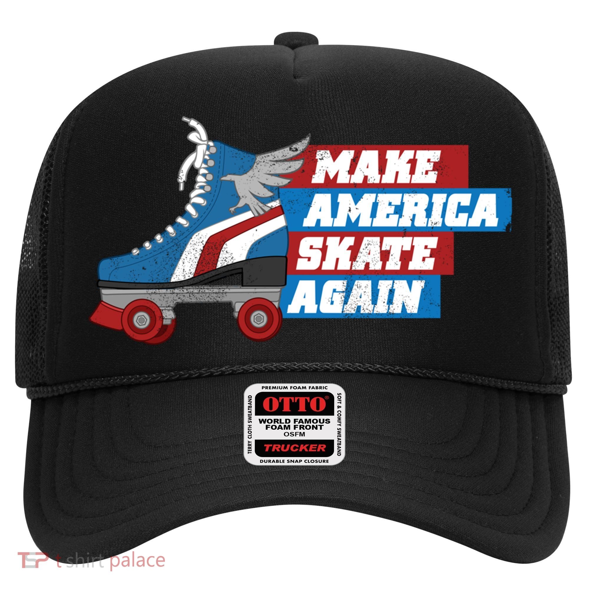 Make America Skate Again Red White And Blue Distressed Gift Hat