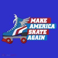 Make America Skate Again Red White And Blue Distressed Gift Sweatshirt thumb 3