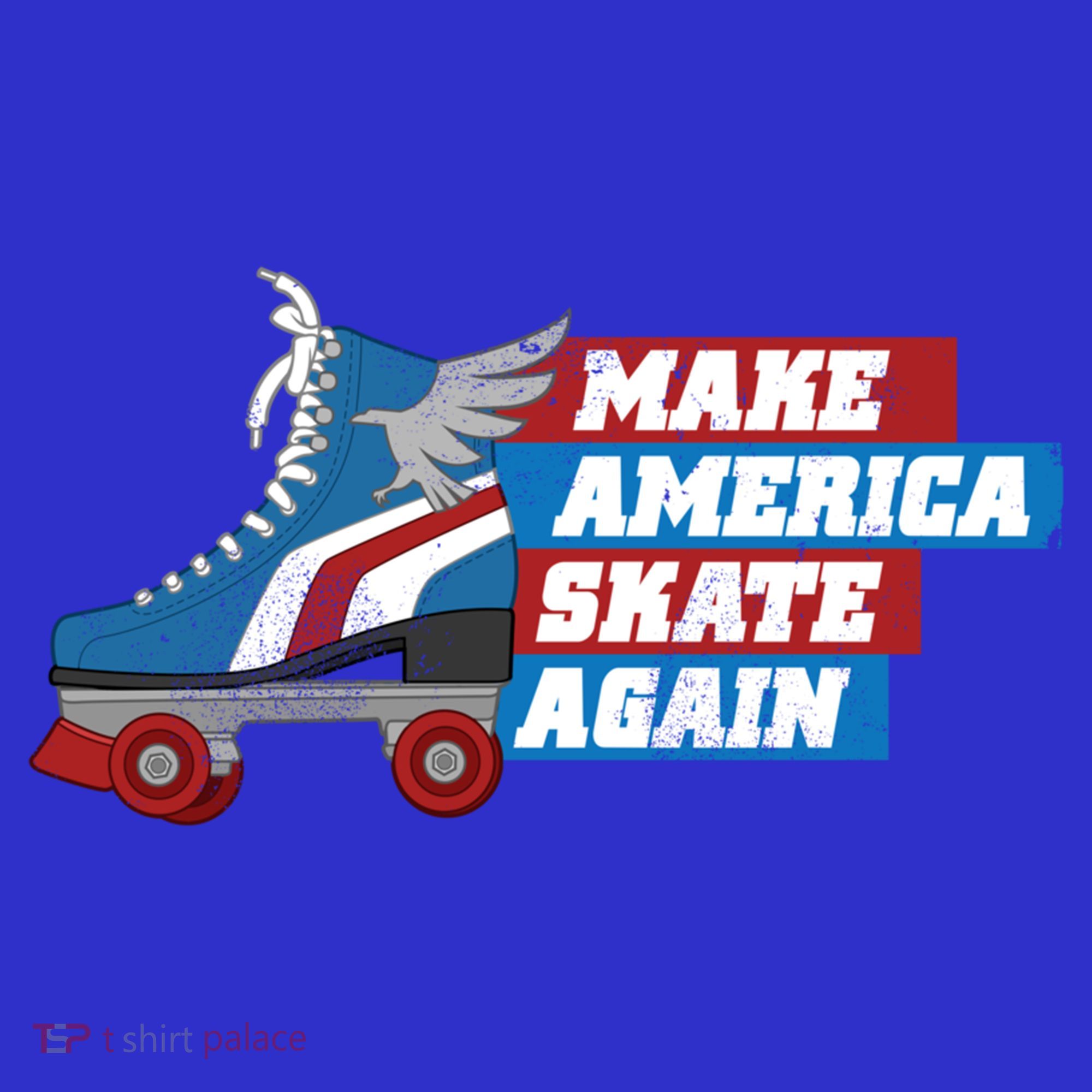 Make America Skate Again Red White And Blue Distressed Gift Coaster