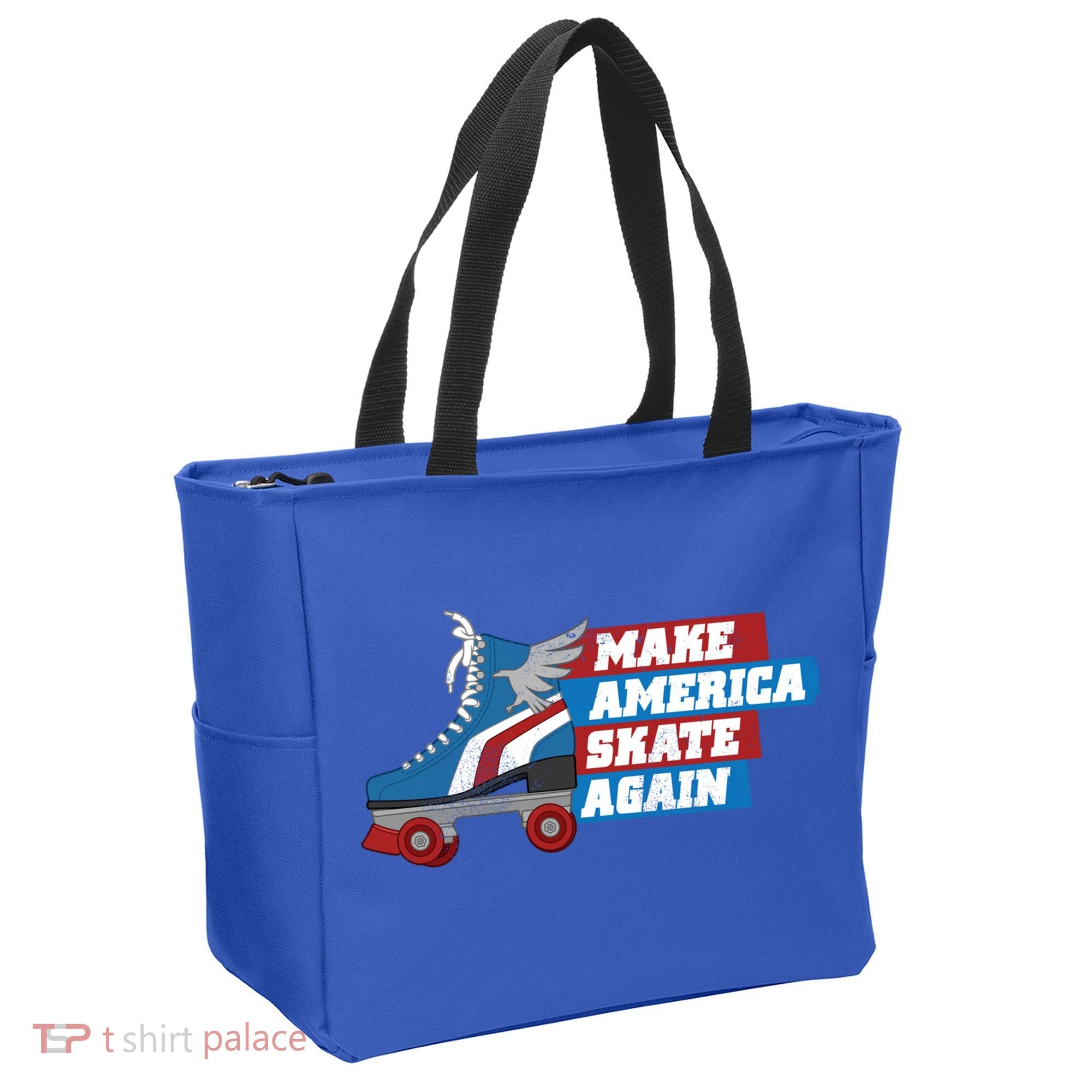 Make America Skate Again Red White And Blue Distressed Gift Tote Bag