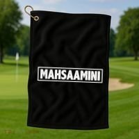 Masha Amini Support Golf Towel thumb 1