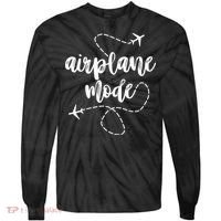 Mode Airplane Summer Vacation Travel Airplane Tie-Dye Long Sleeve Shirt thumb 0