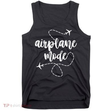 Mode Airplane Summer Vacation Travel Airplane Tank Top