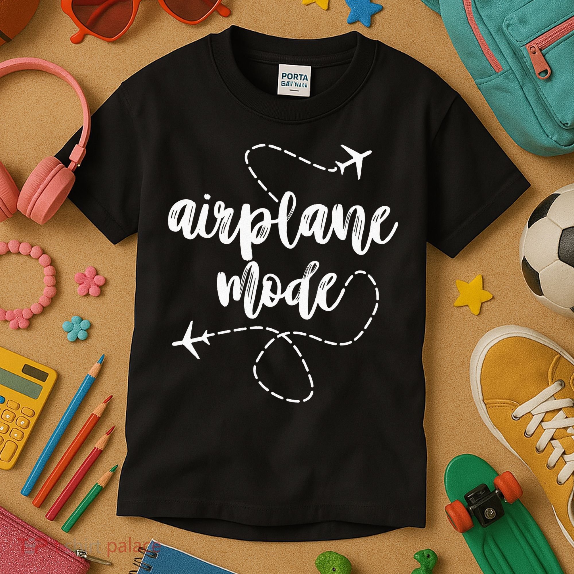 Mode Airplane Summer Vacation Travel Airplane Kids T-Shirt