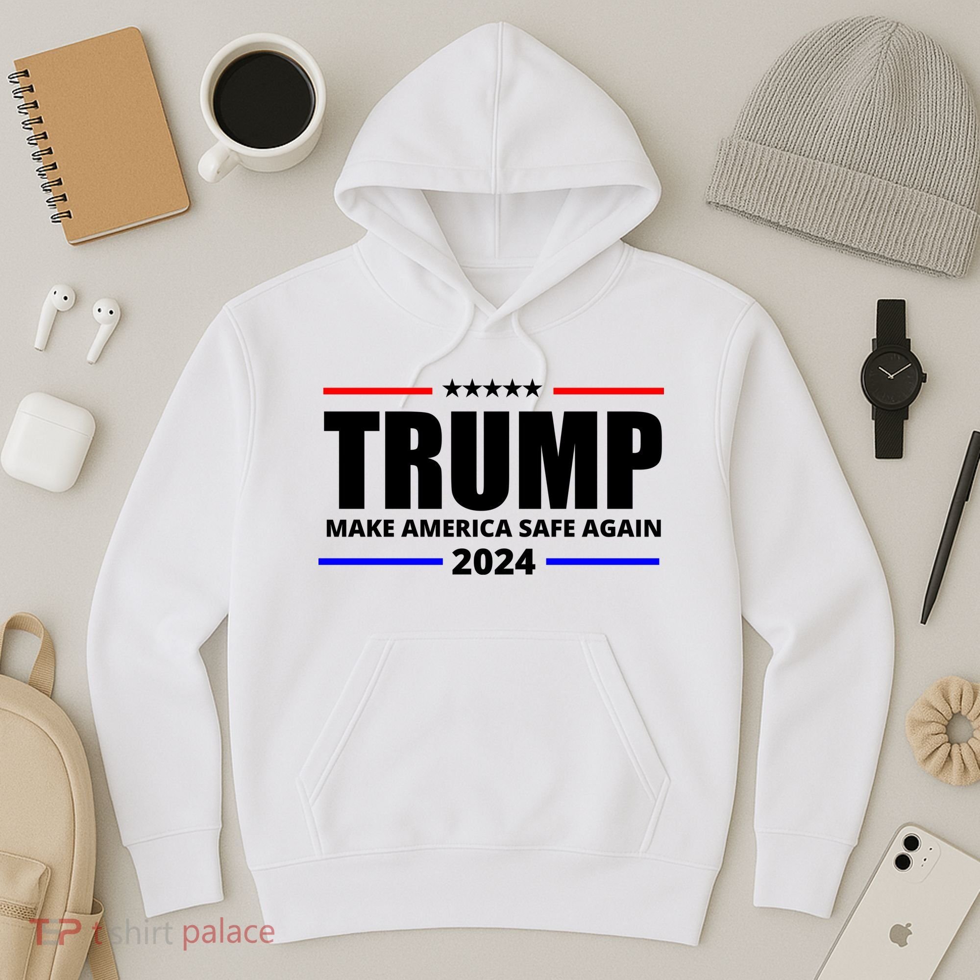 Make America Safe Again 2024 Trump Hoodie