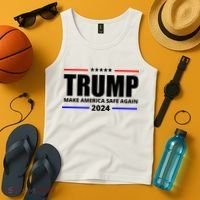 Make America Safe Again 2024 Trump Tank Top thumb 4