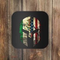 Mexican American Spartan Helmet Chicano Pride Coaster thumb 0