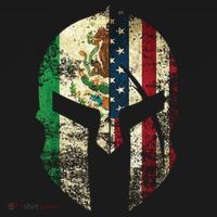 Mexican American Spartan Helmet Chicano Pride Coaster thumb 2
