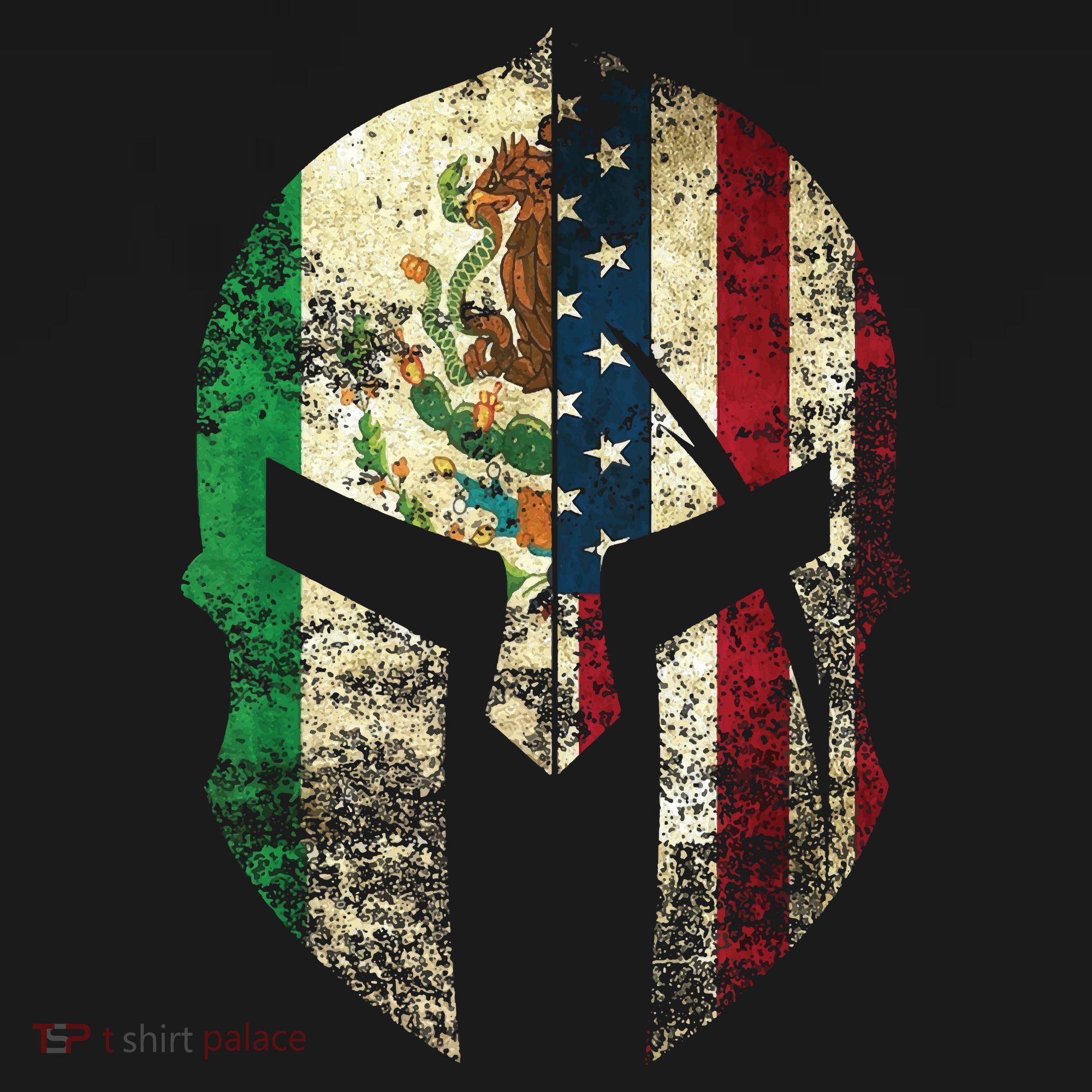 Mexican American Spartan Helmet Chicano Pride Coaster