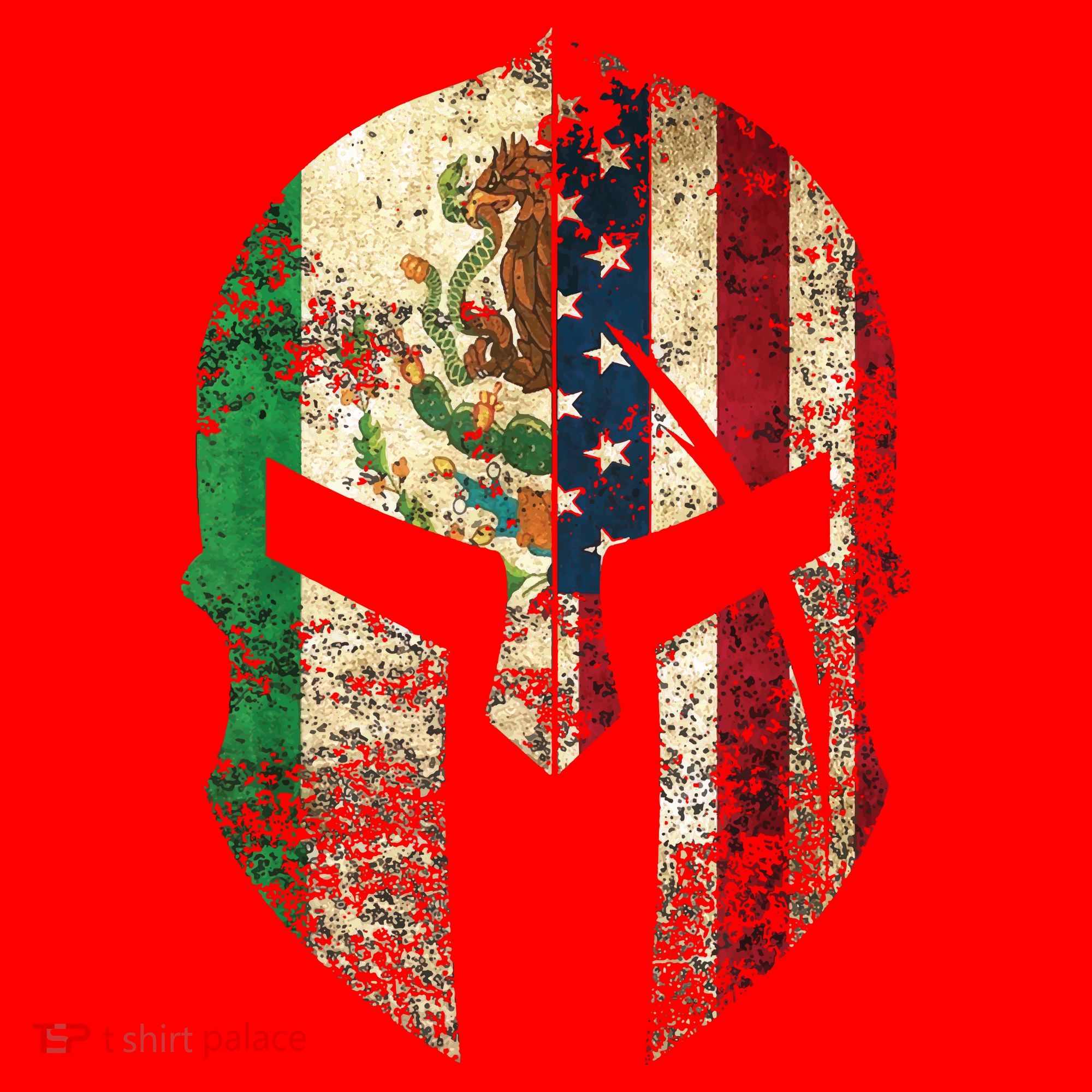 Mexican American Spartan Helmet Chicano Pride Santa Hat