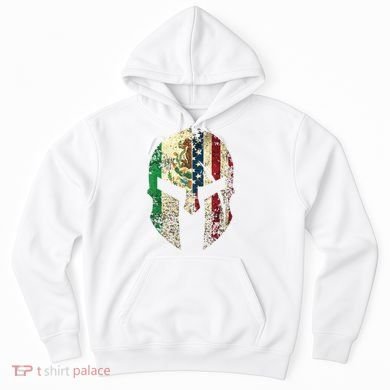 Mexican American Spartan Helmet Chicano Pride Hoodie