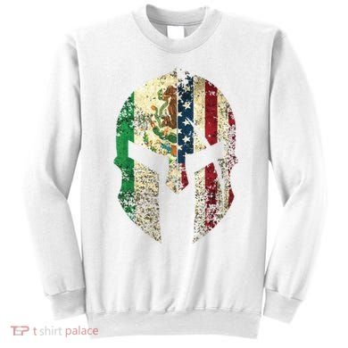 Mexican American Spartan Helmet Chicano Pride Sweatshirt
