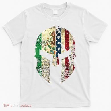 Mexican American Spartan Helmet Chicano Pride T-Shirt
