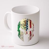 Mexican American Spartan Helmet Chicano Pride Coffee Mug thumb 0