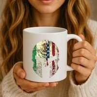 Mexican American Spartan Helmet Chicano Pride Coffee Mug thumb 3