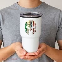 Mexican American Spartan Helmet Chicano Pride Tumbler thumb 2