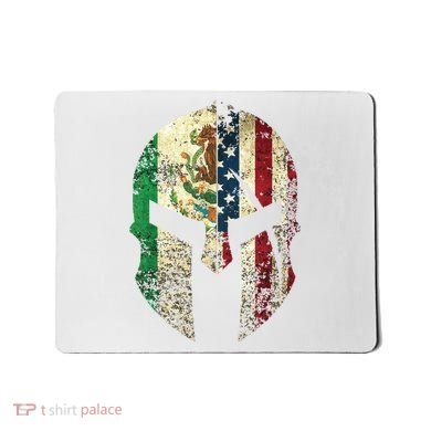 Mexican American Spartan Helmet Chicano Pride Mousepad