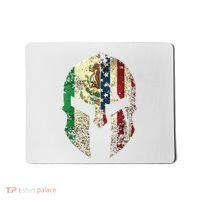 Mexican American Spartan Helmet Chicano Pride Mousepad thumb 0