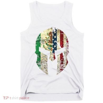 Mexican American Spartan Helmet Chicano Pride Tank Top