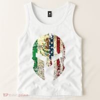 Mexican American Spartan Helmet Chicano Pride Tank Top thumb 2