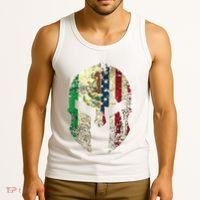 Mexican American Spartan Helmet Chicano Pride Tank Top thumb 3