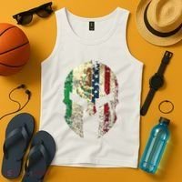 Mexican American Spartan Helmet Chicano Pride Tank Top thumb 4