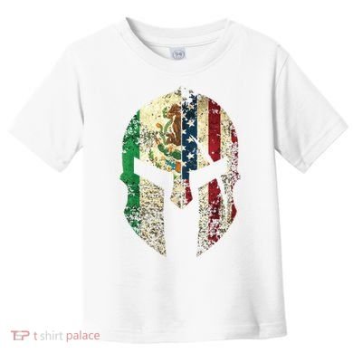 Mexican American Spartan Helmet Chicano Pride Toddler T-Shirt