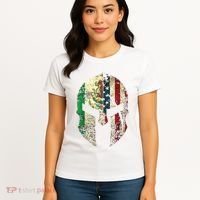 Mexican American Spartan Helmet Chicano Pride Women's T-Shirt thumb 4