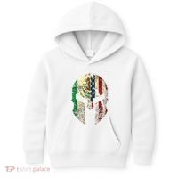 Mexican American Spartan Helmet Chicano Pride Kids Hoodie thumb 0