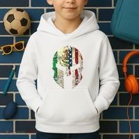 Mexican American Spartan Helmet Chicano Pride Kids Hoodie thumb 2